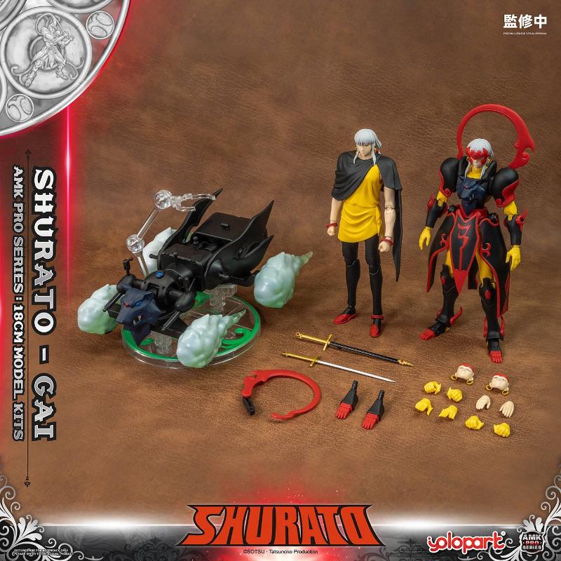 

YOLOPARK Shurato Gai Action Figure AMK Pro Series 18CM Pre Assembled Model Kit With Vehicle Accessory Toy For Anime Collectors