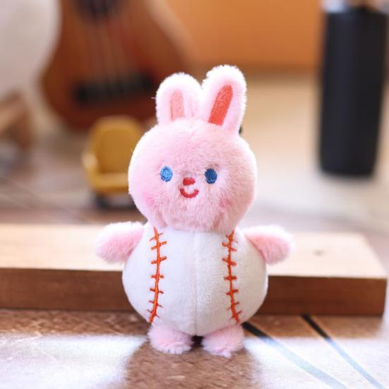 Doll Pendant Keychain Animal Ball Shape Plush Doll Key Holder Lightweight Keychain Keys Backpack Car Accessories