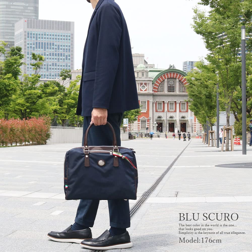 Orobianco Business Bag In Limonta Nylon and Saffiano Made In Nylon Saffiano Brand Commuter Recruitment Leather, Italy, SITRAK-C Briefcase, Men's,