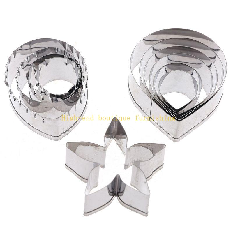 

Набір із 11 формочок для печива Форма для печива-троянди Прикрашання тортів Квіткова паста для декору Випікання Гаджети Подарунки для любителів випічки рожевий