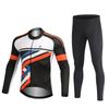 Atmungsaktive Reiten Fahrrad Trikots Radfahren Kleidung Set Quick Dry Männer Langarm Fahrrad Kleidung Anzug Tragen Strumpfhosen