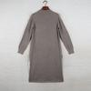 Sunshine House Autumn and Winter New Arrival Export Japanese Single Women's Round Neck Long Sleeves Knitting Dress Sweater Slim Looking