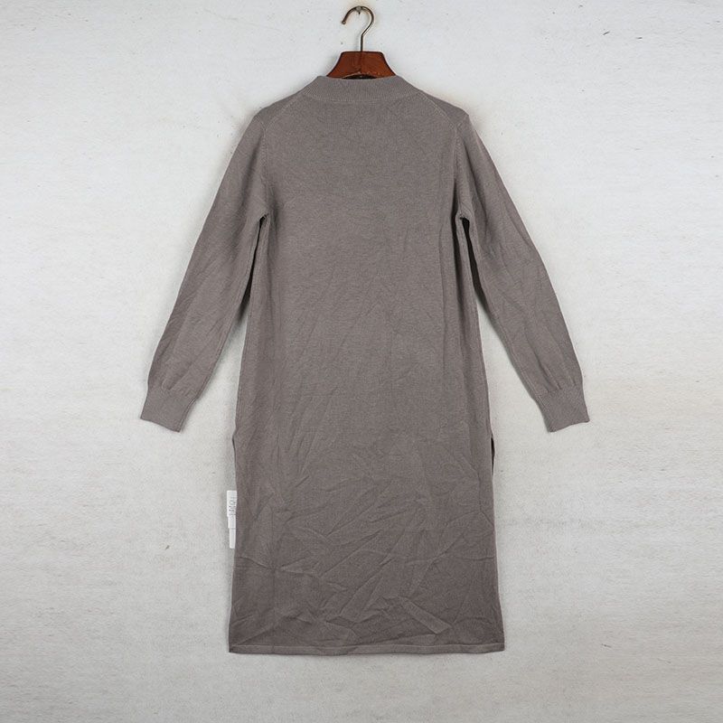 Sunshine House Autumn and Winter New Arrival Export Japanese Single Women's Round Neck Long Sleeves Knitting Dress Sweater Slim Looking