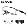 Kapvoe Photochromic Cycling Sunglasses for Men Glasses MTB Bike Road Bicycle Sports Protection Goggles UV400 Hiking Eyewear