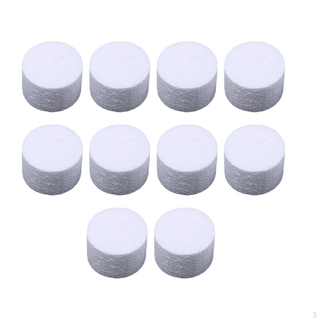 10 Pieces Foam Cylinders ,White ,Painting Supplies, Carving Craft Material Circles for Crafts