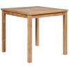 Day and Night - Day and Night Solid Teak Wood Garden Table 80x80x77 Cm