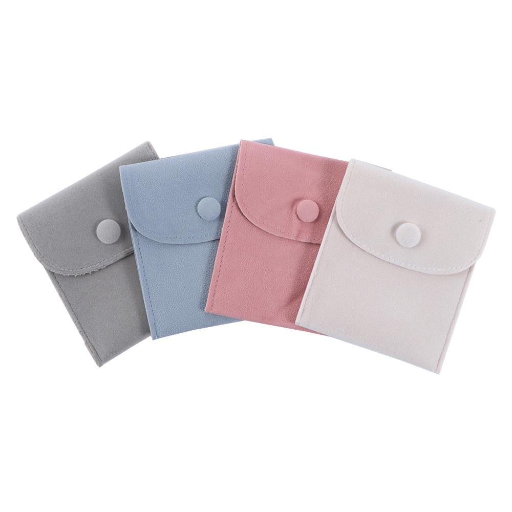 Necklace Pouches Earring Storage Botton Packaging Bags Velvet Pouch Jewelry Bags Gift Packaging