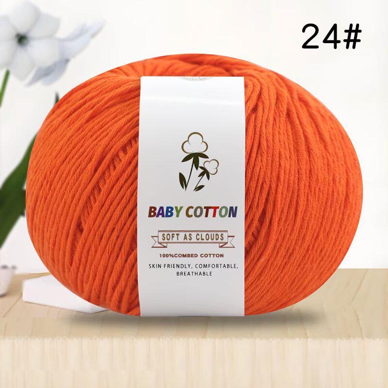 Pure Xinjiang Cotton Yarn for Children's Knitting and DIY Crochet Projects