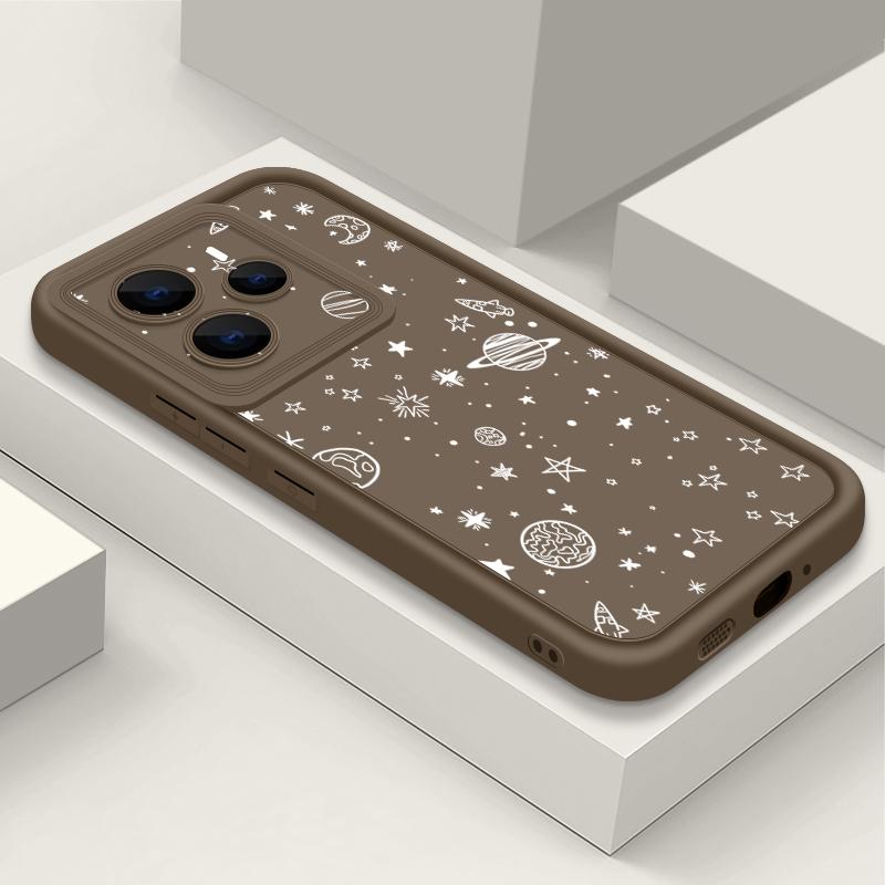 Blue Stars Moon Pattern TPU Phone Case For Xiaomi 14T Pro 13T Pro Shockproof Soft Silicone Back Cover Fundas For Xiaomi 14T 13T