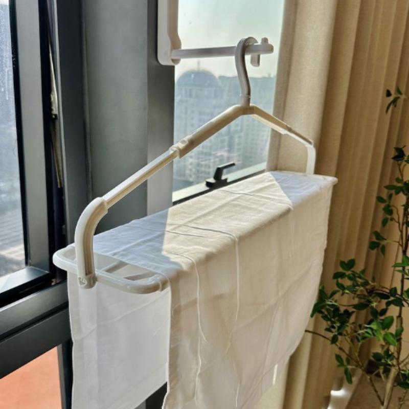 Iron Drying Rack Clothes Rack Space Saving Ganizer Sheet Hanger Balcony Storage Drying Racks Home Storage Laundry