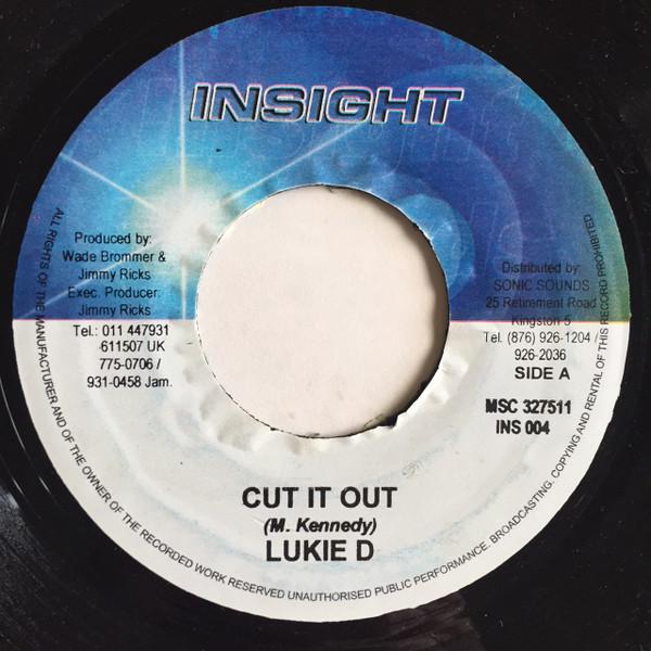 

7inch Record LUKIE D - Cut It Out INS004 Insight Jamaica Reggae, Ska & Dub Used