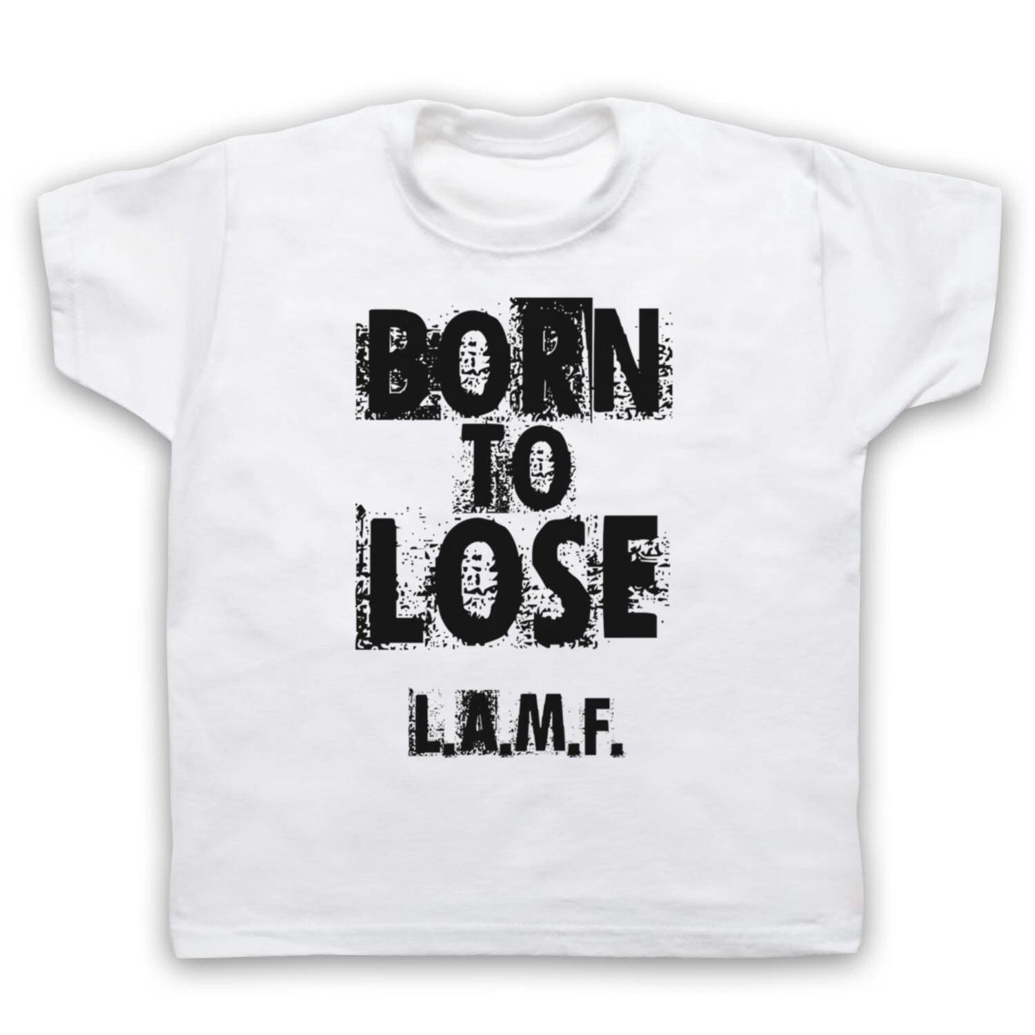 BORN TO LOSE JOHNNY UNOFFICIAL THUNDERS PUNK ROCK BAND KIDS CHILDS T-shirt 120