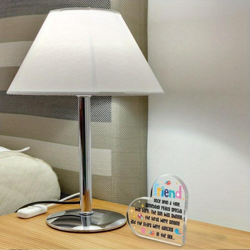 Cartoon Birds Friendship Heart - Inspirational Acrylic Gift for Best Friends & Coworkers