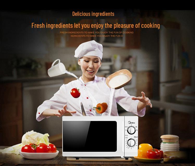 Midea Microwave Oven, Multifunctional 21L Mini Turntable, Mechanical Model M1-L213B.