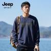 JEEP SPIRIT Men's Loose Fit Crew Neck Sweatshirt