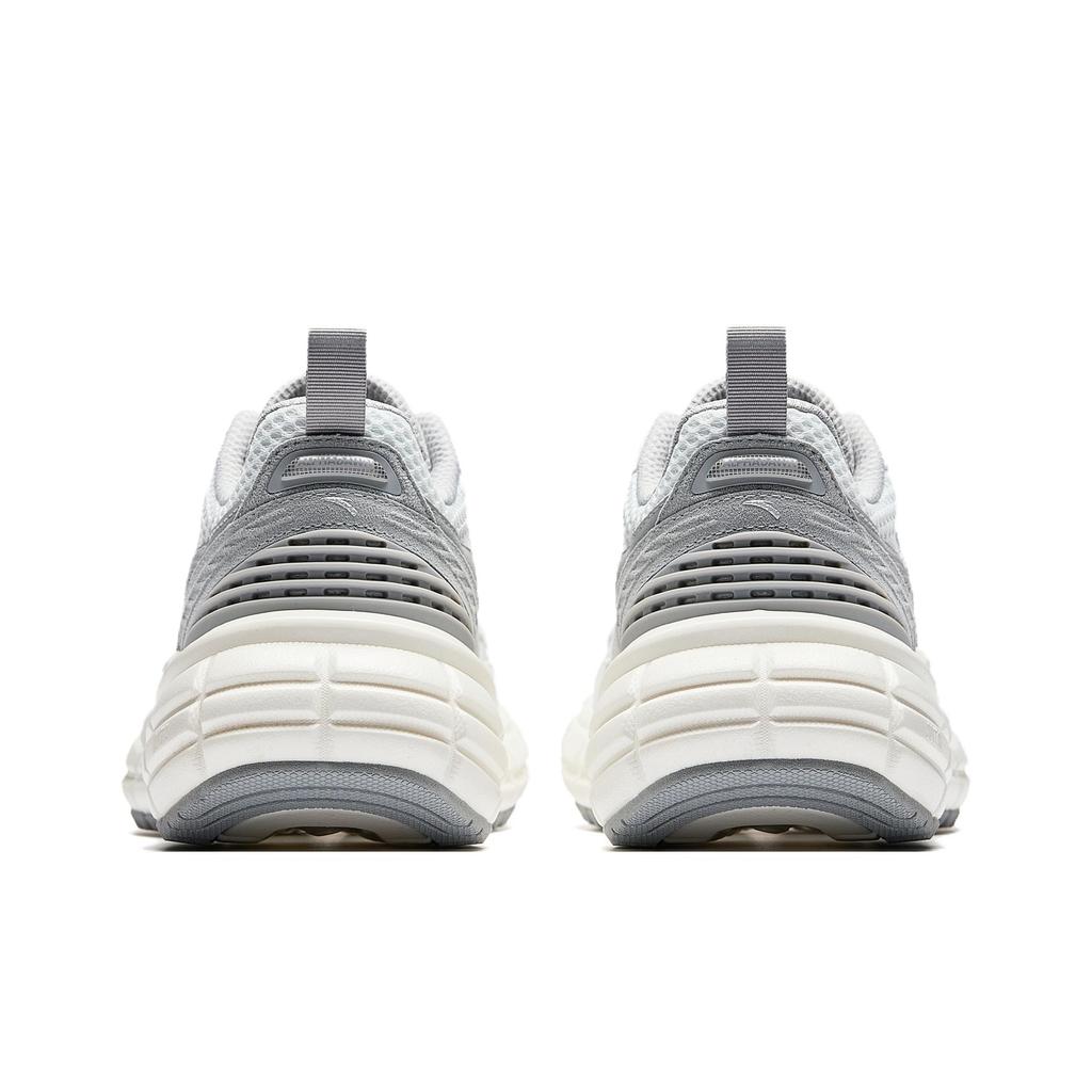 Anta Fabric Synthetic Leather Dawn Retro Trend Durable Shock Absorption Low Top Casual Shoes Men sneaker Gray 112548801-2