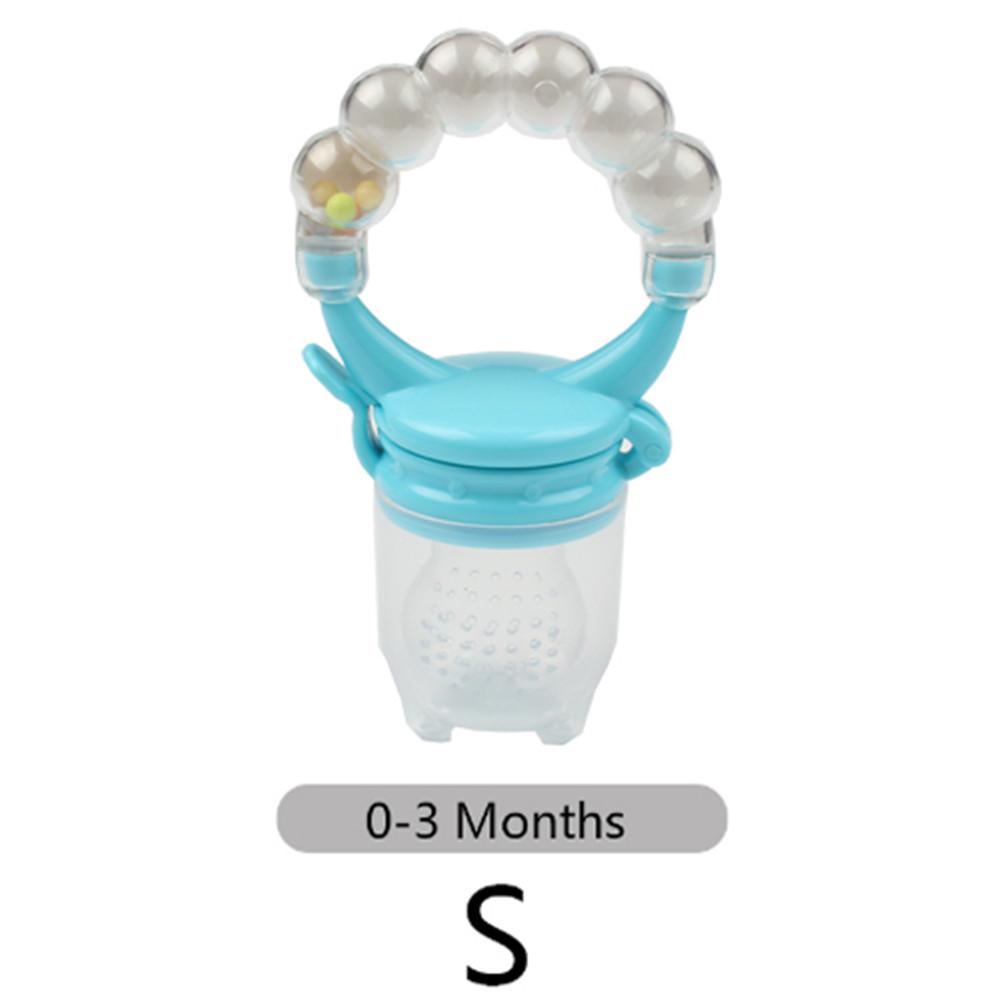 1Pcs Baby Pacifier Fresh Fruits Food Silicone Nipple Holder Funny Rattle Kids Food Feeder Nipples