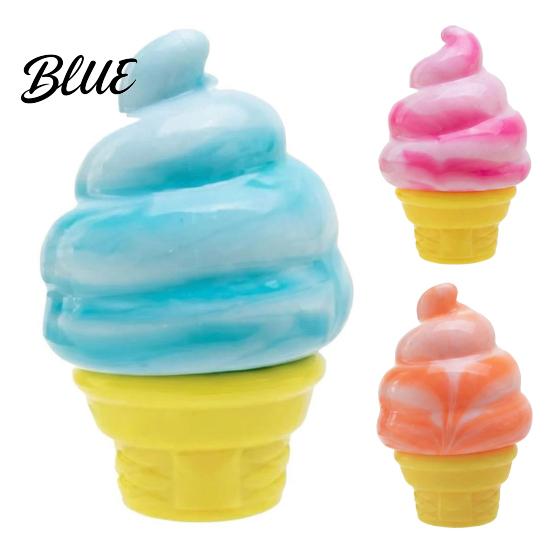 Stress Relief Toy Mini Ice Cream Cone Squeeze Cute TPR Fidget for Soft Reliever Kids Adults Slow-Rising Decompression Gadget Anxiety Boredom