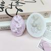 3D Rose Flower DIY Flower Mold Oval Shape Resin Mould Baking Tools Plaster Mold  DIY Handicrafts