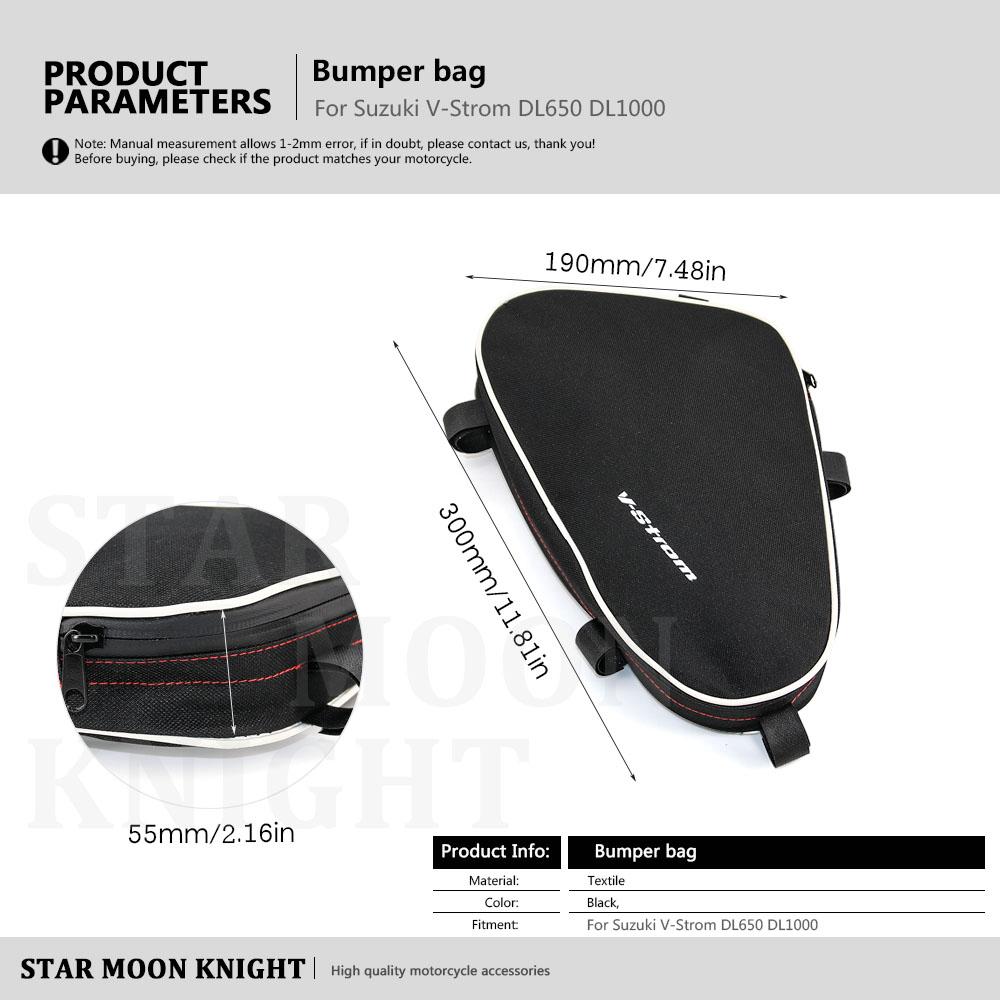 Motorcycle Frame Crash Bars Waterproof Bag Tool Placement Travel Bag For Suzuki V-Strom DL650 DL1000 For Givi For