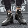 New Zipper Designer Sneakers Men Luxury Platform Shoes Casual High Top Sneakers Men Trendy Shoes Fashion Men's Leather Sneakers
