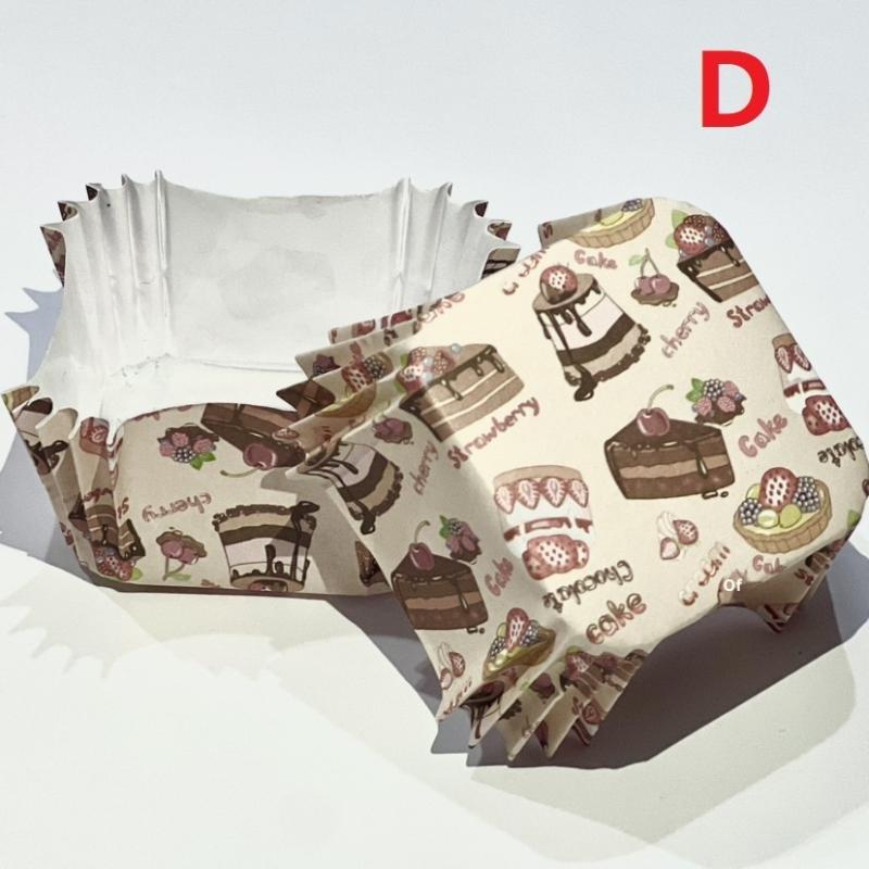 200Pcs Food Grade Baking Cups Cupcake Muffin Liners Paper Cup Baking Molds Greaseproof Wrappers Cupcakes Cake Tools