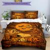 3Pcs Snoopy'S Halloween Night Bedding Set Quilt Cover Pillowcase Home Christmas Halloween Gift 1 Duvet Cover 2 Pillowcase S1508
