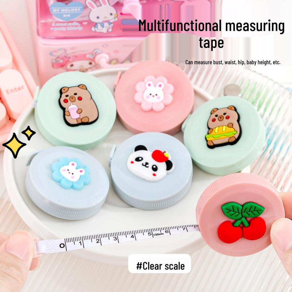 Niedlicher Mini-Cartoon-Maßband: Tragbares kleines Maßband für Brust-, Taillen- und Hüftmaße, Schneidermaßband
