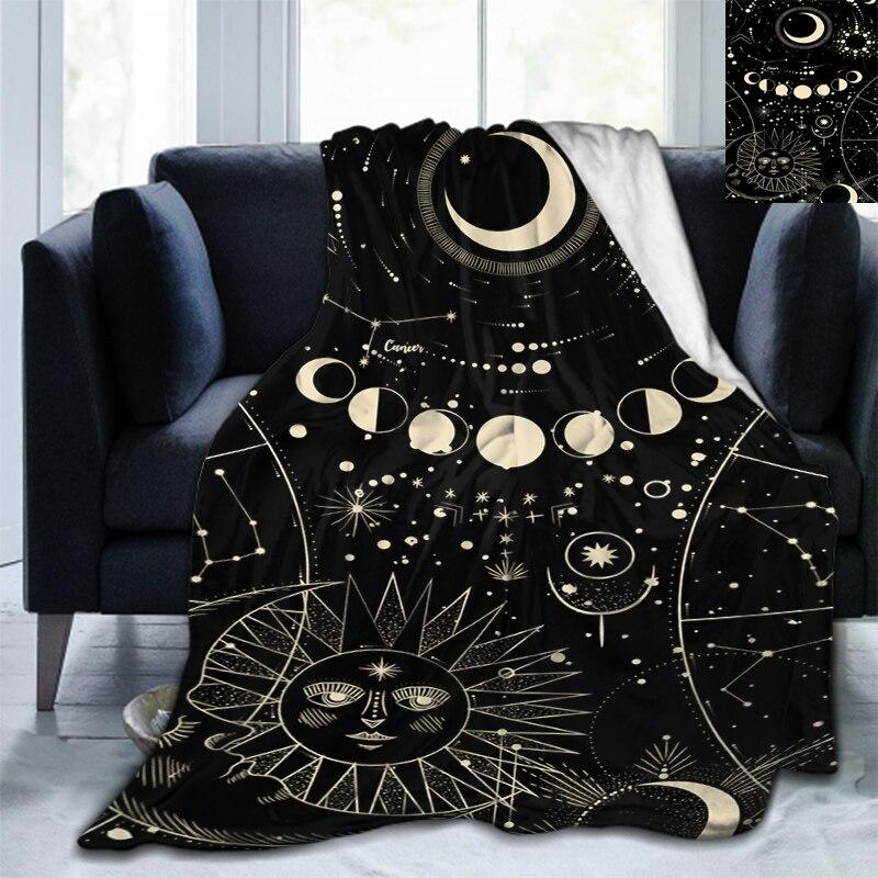 Weiche Überwurfdecke aus Flanell, für alle Jahreszeiten, leicht, für Wohnzimmer/Schlafzimmer, warme Decke