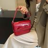 Texture Fashion Shoulder Women's Bag New Spring and Summer Fashion Small Square Bag Bow Shoulder Bag Tide