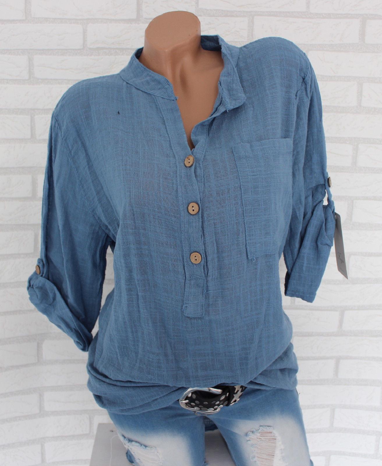 European & American Street Style Women s Semi-Sheer Long-Sleeve Blouse 4XL синий