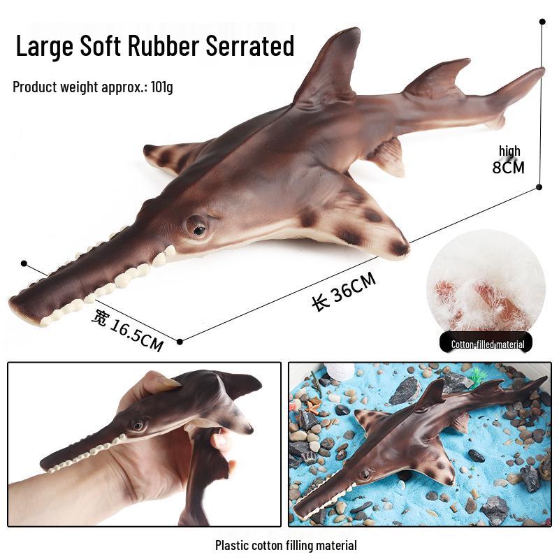 Children's Soft Rubber Marine Animal Toys: Killer Whale, Great White Shark, Beluga, Blue Whale, Dolphin, Sperm Whale Models