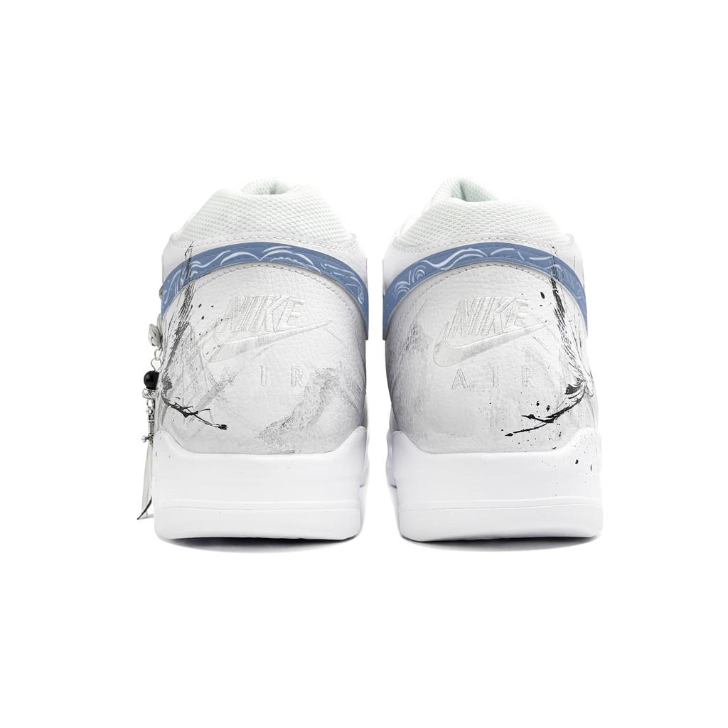 Nike Flight Legacy Boodschappentas, Jiang He Xiang, First Culture V Basketbalschoenen Unisex Wit Blauw BQ4212-101(TeamTwo-tas)