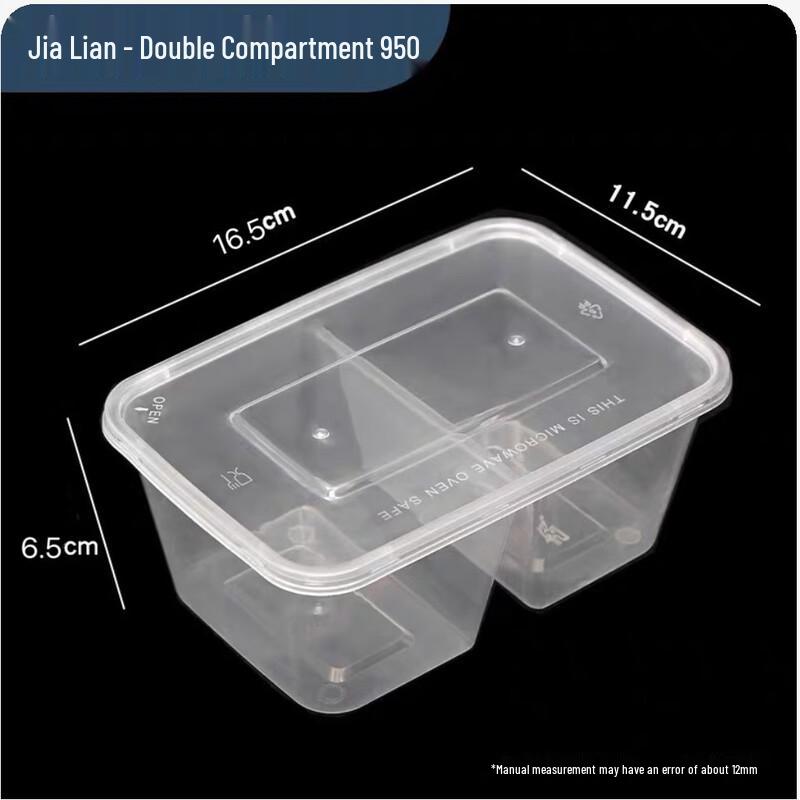 Disposable Divided Meal Prep Containers