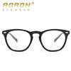 aoron Flat Mirror Aluminum Magnesium Round Retro Anti-blue Light, Optical TR Glasses Frame