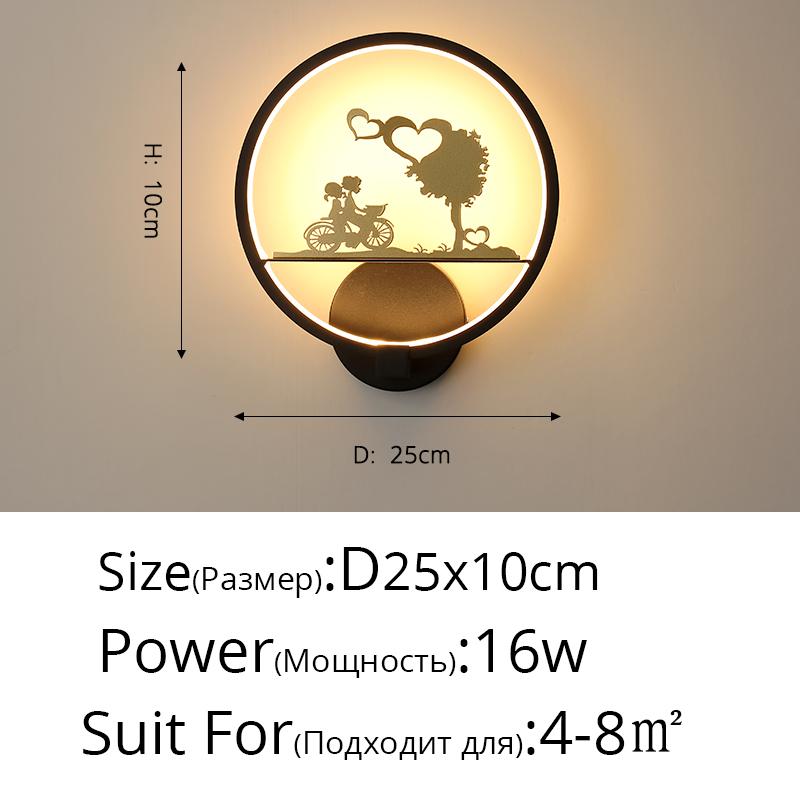 Simple Modern Creative Led Wall Lamp for Living Room Bedroom Kitchen Foyer Ofiice Coffee Bar Indoor Lighting Decorative Lamps