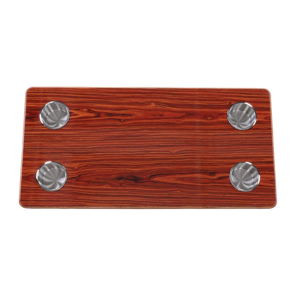 RV Table Top 31.49x15.74in Rectangular Boat Marine Desktop Panel with 4 Cup Holders for Trailer Motorhome Yacht Deck