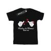 Disney Womens/Ladies Mickey Mouse Love Hands Cotton Boyfriend T-Shirt