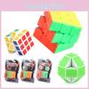 Colorful Educational Three Layer Cube For Kids Abs Material 5.7cm Speed Cube