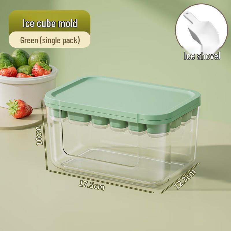 Zhou Mushi 22-Grid Silicone Ice Mold Ice Tray with Scoop