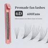 GLAMLASH 2d 3d 4d 5d 6d 600 Fans Premade Volume Fan C/D Natural Long Natural Soft Handmade Synthetic Hair Eyelashes Extension