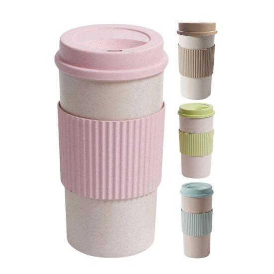 350ml/450ml/550ml Water Grade Cup Food Wear Resistant Plastic Water Coffee Cup with Protective