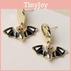 Halloween Pendant Bat Earrings With Electroplated Finish For Party Accessories