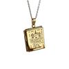 Gold Star Map Character Book Necklace Vintage Openable Pendant Niche Design Clavicle Chain