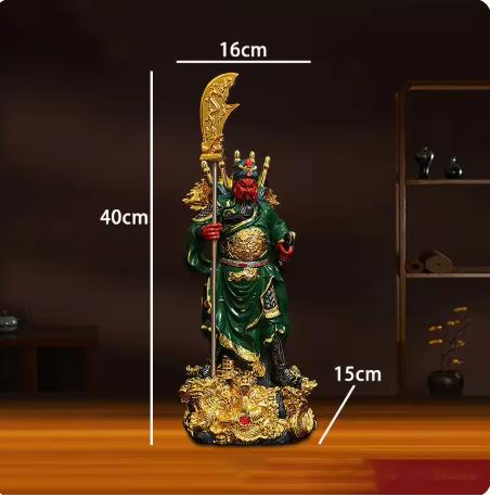 Reichtum anziehen Guan Gong Statue Harz Dekorationsartikel Haus Raum Tisch Skulptur Handwerk Büro Schreibtisch Figuren Zubehör Kunst