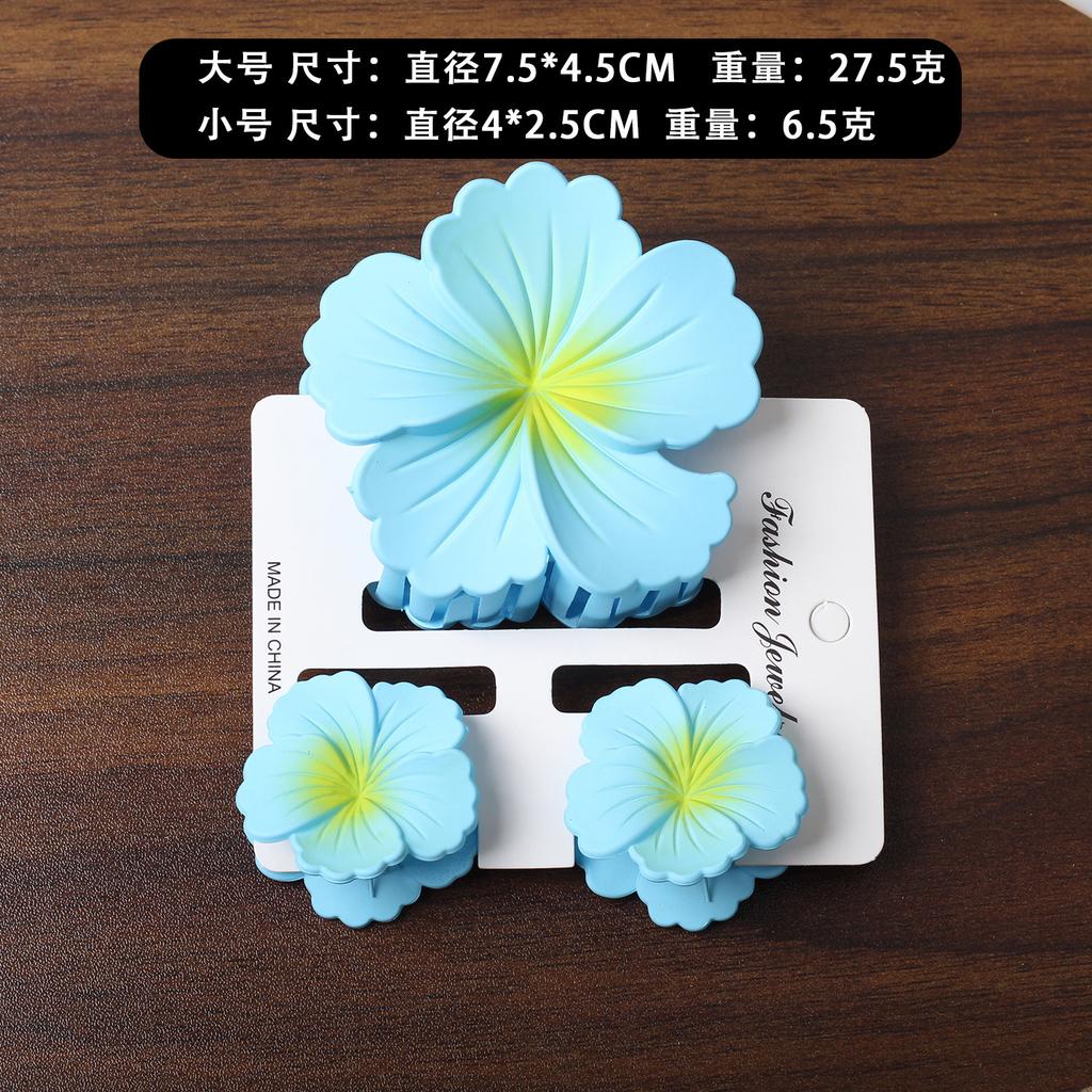 2025 New Egg Flower Grab Clip Retro Color Flower Hair Claw Clip Lady Side Grab Half Grab Back Head Shark