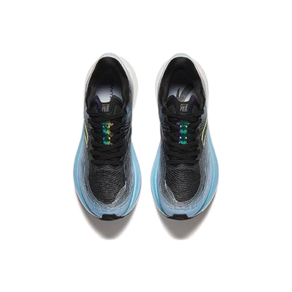 New Anta Champion 3rd Gen PRO Anti Slip Wear Resistant Low Top Casual Running Shoes Women's Black Gray Blue 122425563-1