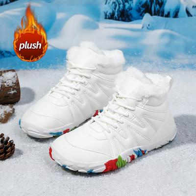 TUINANLE Damenstiefel Winterschuhe Frau Warme Schneestiefel Stiefeletten für Damen Winterschuhe Plüschstiefeletten