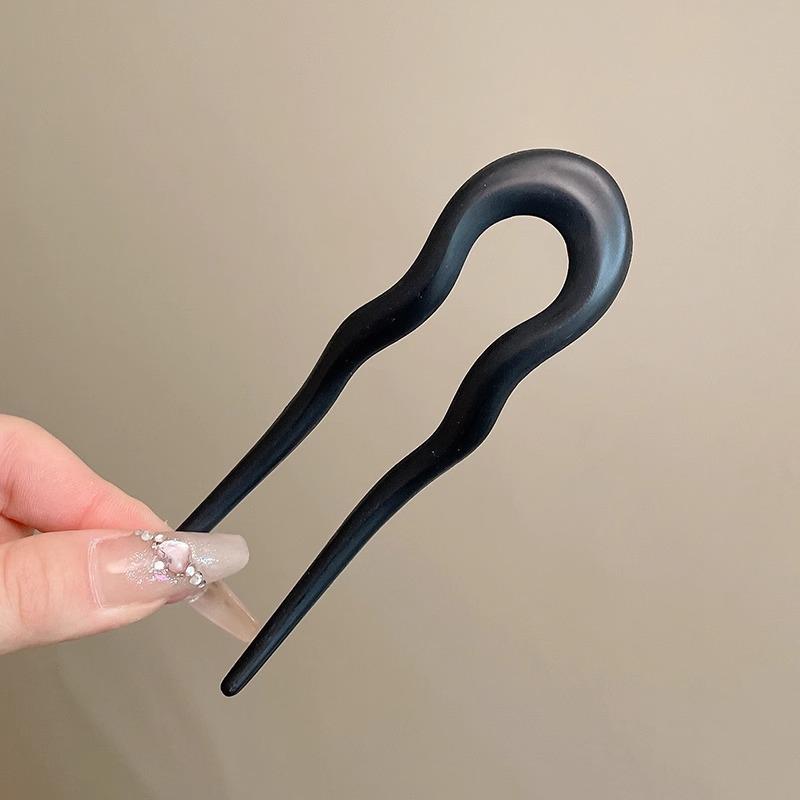 Elegant U-Shaped Chinese Hairpin: Women's Bun Tool, Decorative Insert Comb, Premium Hair Accessory