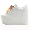 Fashion Women Skateboard Shoes White Sneakers Platform Sneakers Women Genuine Leather Women Chunky Shoes Spring Trainers Tenis Femme